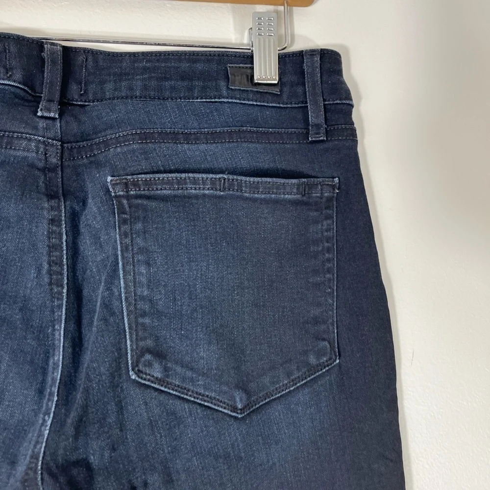 PAIGE Denim Jill Zip Style Skinny Jeans Womens Size 30 Dark Wash USA Made - Picture 8 of 16